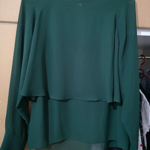 Zara blouse used, green, size S