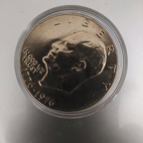 Eisenhower Liberty Bell Moon Silver One US Dollar like new