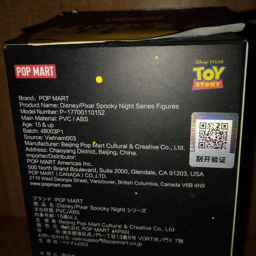 Pop Mart Disney Toy Story Spooky Night Vampire Buzz Lightyear figure new