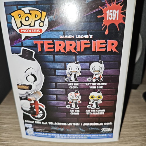 Funko Pop Terrifier Art The Clown With Bike 1591 new