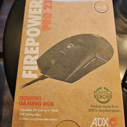 Adx Firepower ADXM01023K Gaming Mouse new, 16000 DPI, RGB