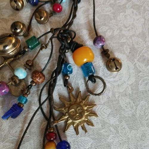 Antique hanging good luck charm used