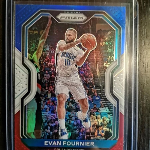 Evan Fournier Panini Prizm 2020-21 card like new, blue white red