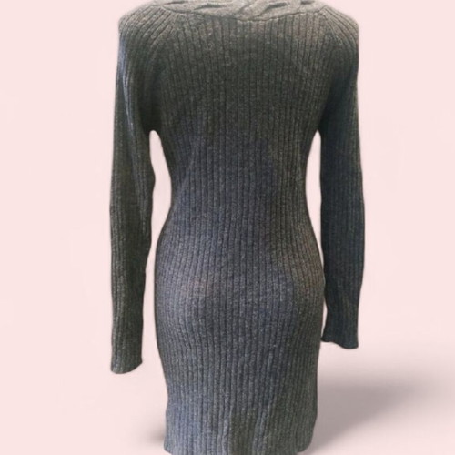 Paul Costelloe knitted winter dress like new, grey, size M-38