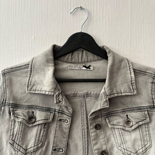 Stradivarius jacket used, gray, size S