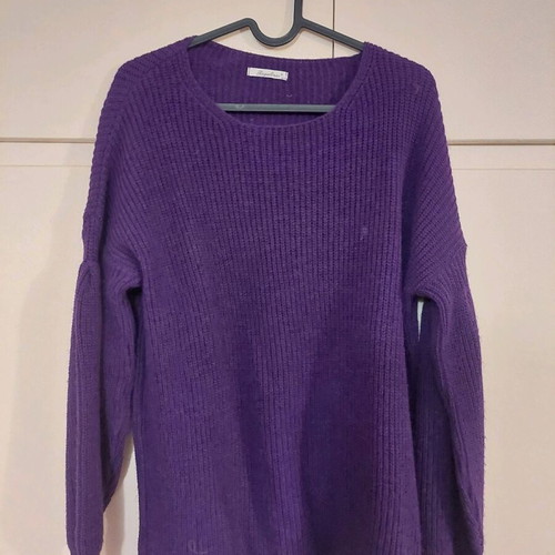 Knitted purple sweater like new, suitable for S/M