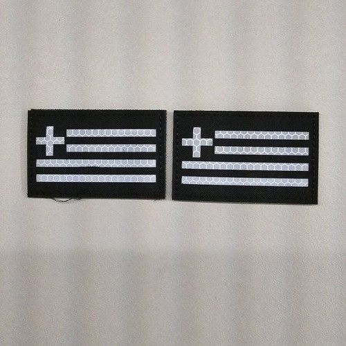 Greek flag patch with velcro