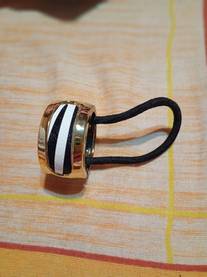 Hair Clip Zebra Design new, double ponytail holder
