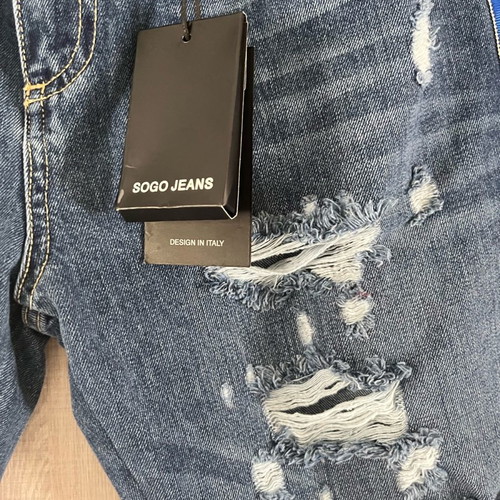 Sogo jeans new blue with stripe available in all sizes