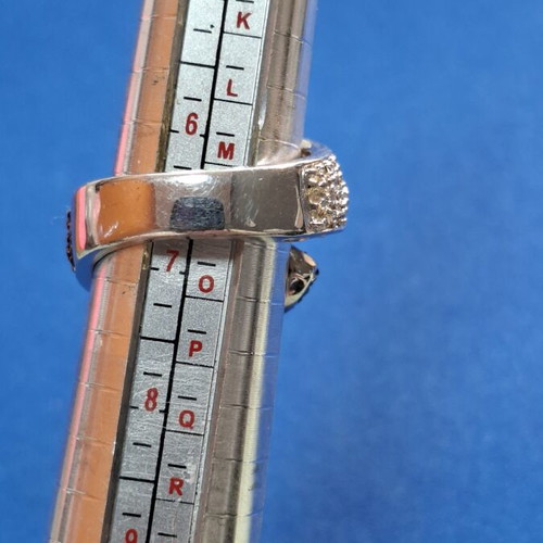 Silver ring with 925 stamp, new, adjustable size