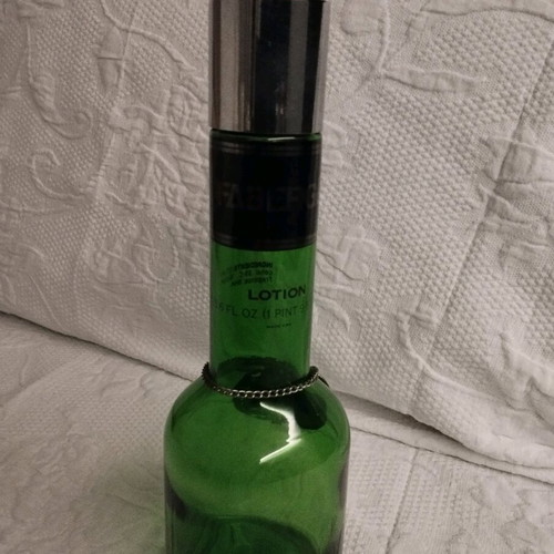 Faberge Brut men's lotion spray bottle used, collectible
