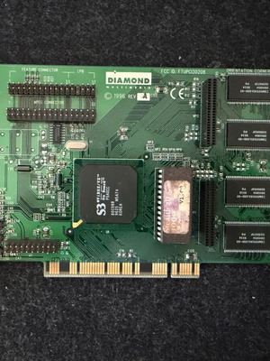 Diamond Stealth 3000 PCI graphics card used without memory expansion
