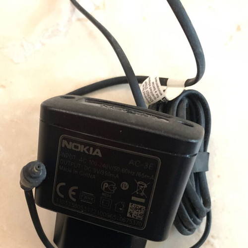 Nokia mobile charger 5V 350MA used with 2mm plug