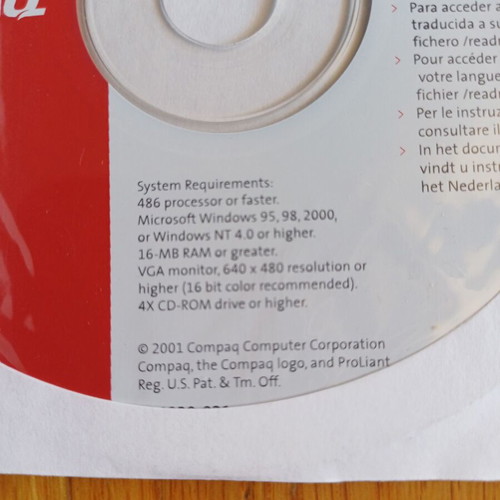 Compaq CD like new, set of 2