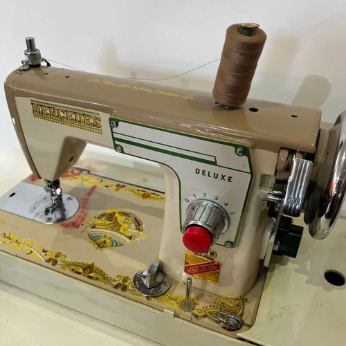 Mercedes Deluxe vintage electric sewing machine 20th century