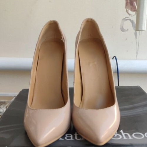 Women's high heel pumps size 35, like new, beige