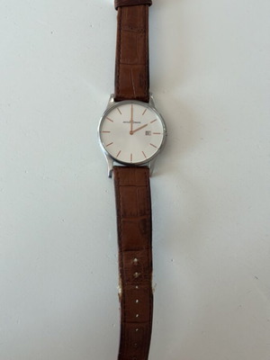 Jacques Lemans Men’s Watch 1-1777 used, brown leather strap