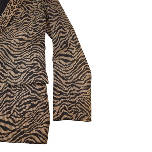 Pinko Pragmatica animalier blazer jacket like new, mixed zebra and leopard print, size IT 40
