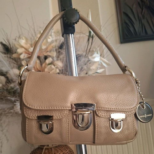 Jasper Conran beige leather handbag like new
