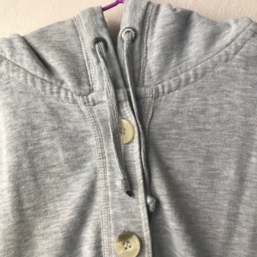 Aggressive hoodie jacket grey melange like new, size L