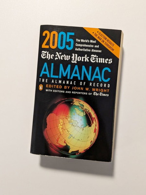 The New York Times Almanac 2005 used, The Almanac of Record