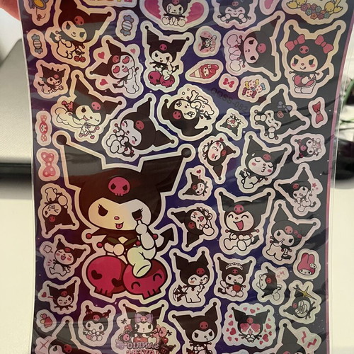 Kuromi stationery set new with transparent case and accessories