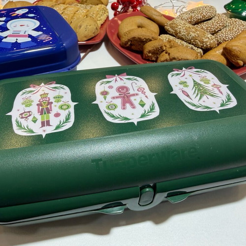 Tupperware Twin Rectangular Xmas Edition new