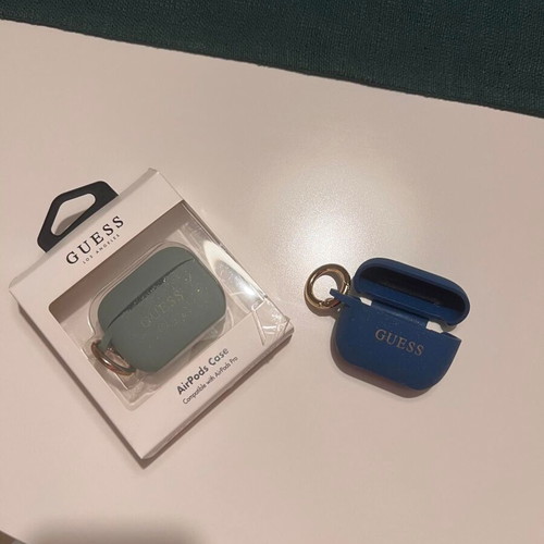 Guess cases for AirPods Pro green and blue, new, set of 2