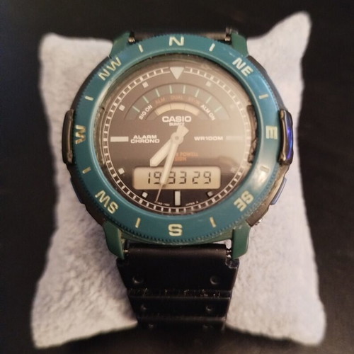 Casio AW-900 Ana Digi Watch used, vintage Overland Seymour Powell design