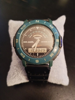 Casio AW-900 Ana Digi Watch used, vintage Overland Seymour Powell design