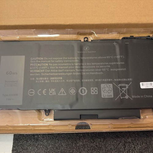Dell K5XWW laptop battery 7.6V 60Wh 5930mAh