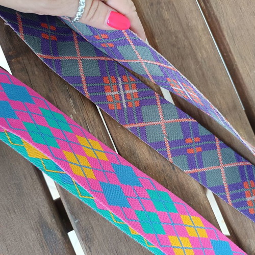 Bag straps adjustable colorful, new, set of 2