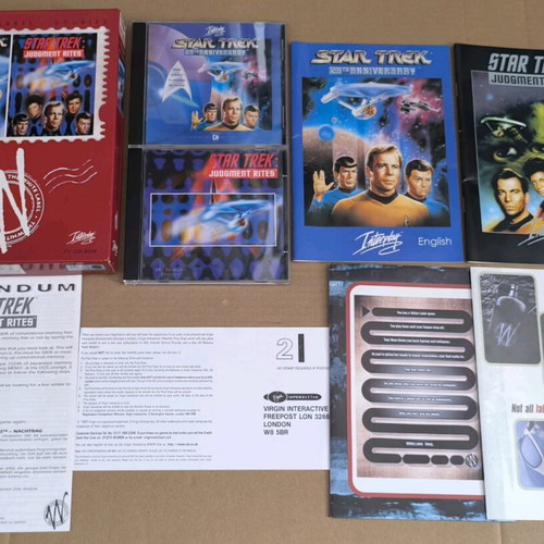 Star Trek 25th Anniversary + Judgment Rites PC CD-ROM like new