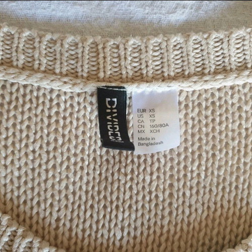 H&M knitwear beige like new, size XS