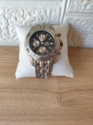 Sector 450 vintage chronograph quartz watch used, black and silver