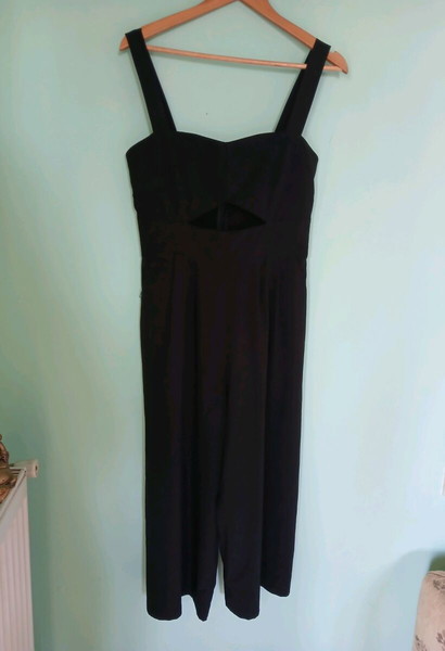Milkwhite cropped jumpsuit size m