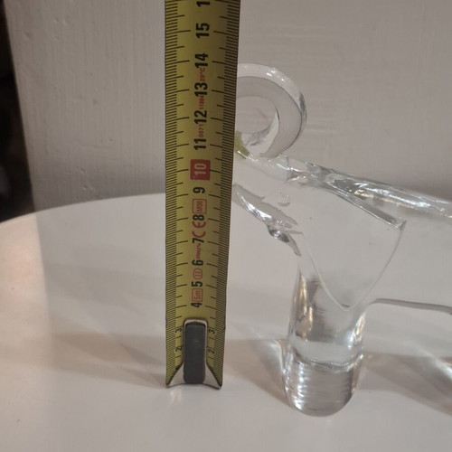 Kosta Boda glass elephant figurine paperweight like new