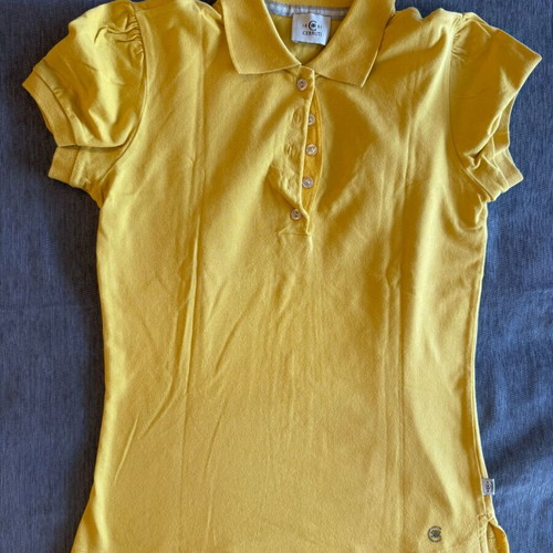 Cerruti 1881 yellow polo shirt like new with tailored details size S