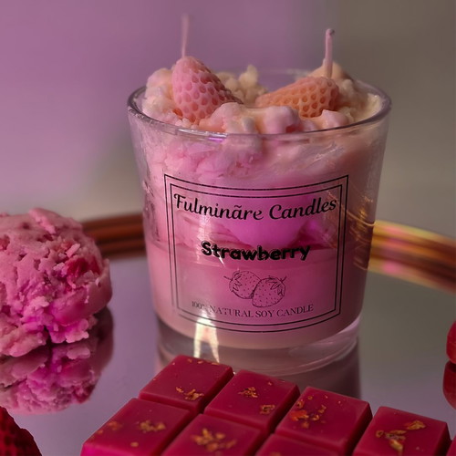 Handmade plant-based candle made to order 200gr with scent of your choice