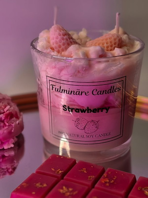 Handmade plant-based candle made to order 200gr with scent of your choice