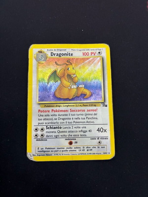 Dragonite Fossil Set Nintendo Pokemon TCG Holo Rare употребяван
