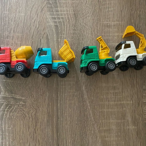 Toy Trucks set like new, small size