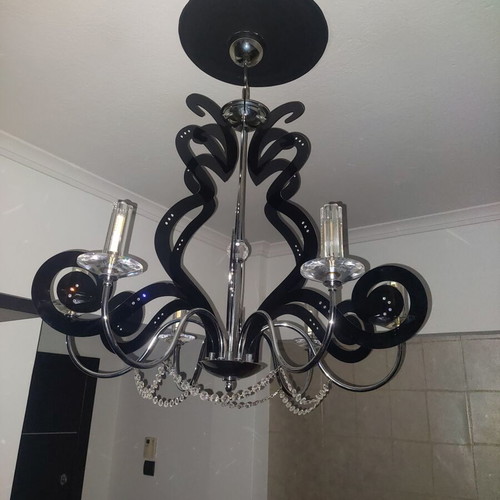 Chandelier with Swarovski crystals used