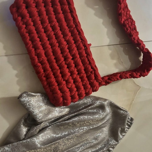 Shoulder bag red new