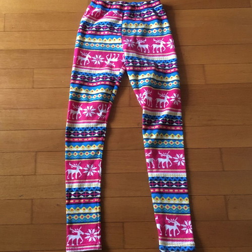 Leggings used with Christmas print for age 14-16