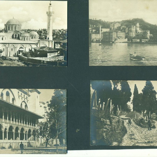 Old Constantinople postcards used, set of 20, 1900-1910 views