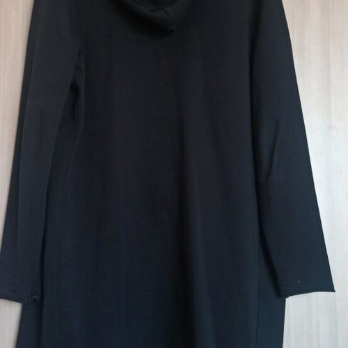 Anel Long Black Fleece Jacket Like New Size M
