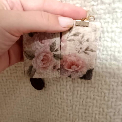 Handmade earrings new, large, romantic, beige and pink
