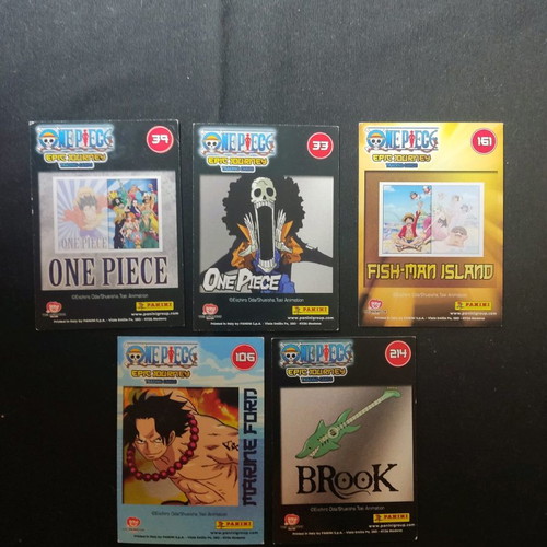 Panini One Piece Cards used, pack of 5