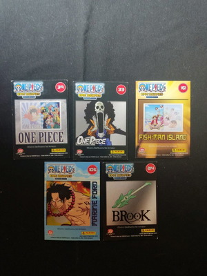 Panini One Piece Cards μεταχειρισμένες, πακέτο 5 τεμαχίων